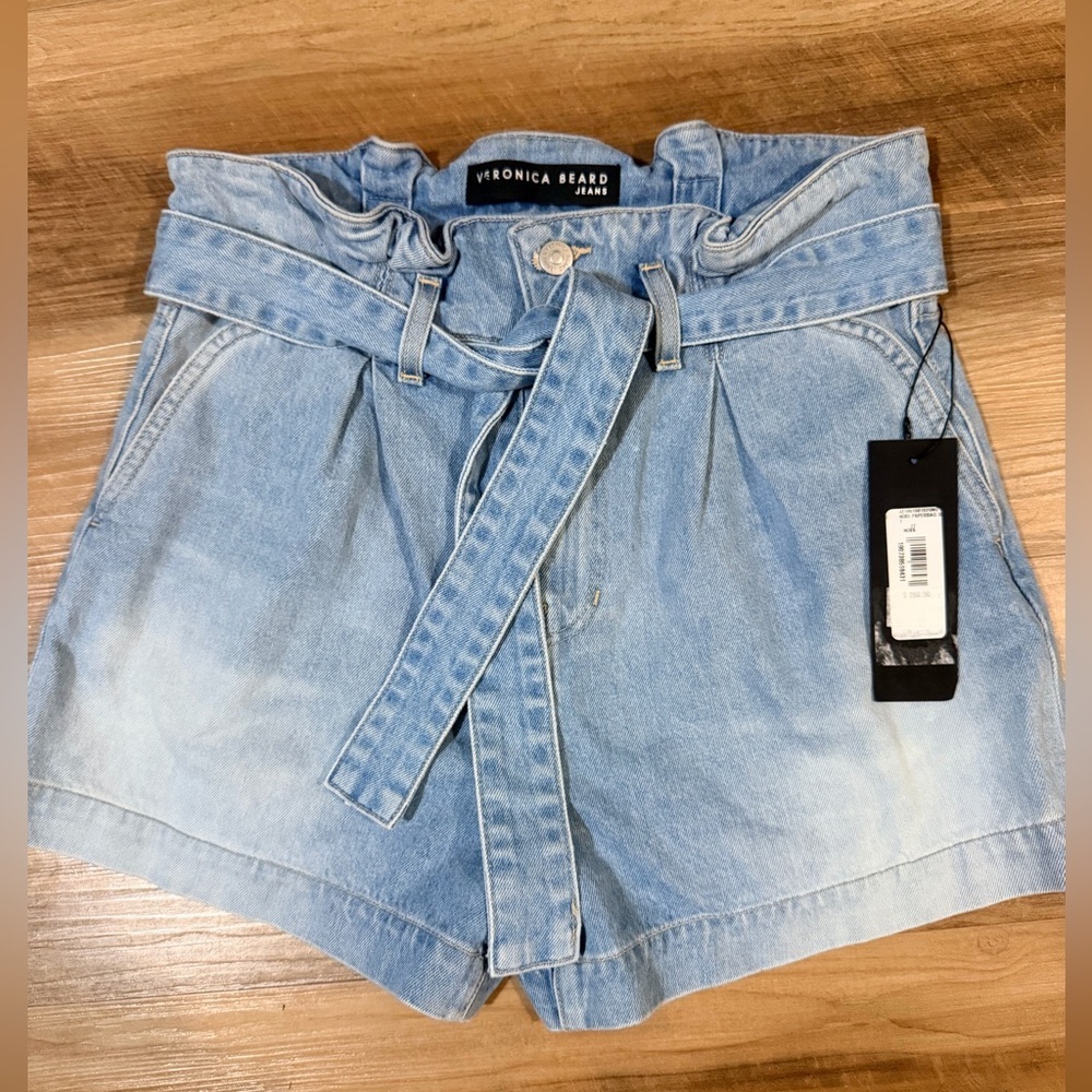 Veronica Beard Women Nori Paperbag Short Nova Size 27 NWT $268 - Picture 3 of 16